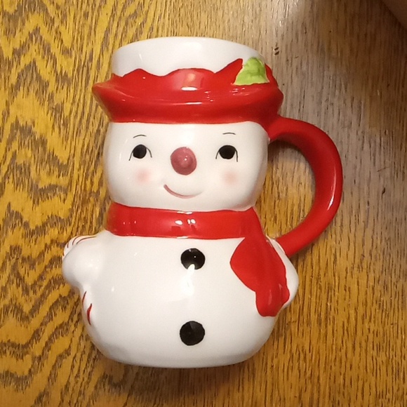 Pottery Barn Christmas Snowman Mug - Picture 2 of 7